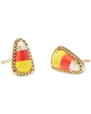 Kendra Scott Candy Corn Magnesite Stud Earring - Orange