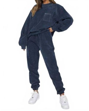 By Claude Two Piece Corduroy Western Set - Blue