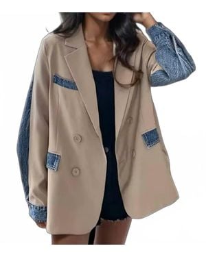 Madonna & Co. 2 Tone Blazer-Jacket - Multicolor