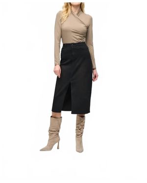 Joseph Ribkoff Jora Jersey Knit Fitted Top - Black