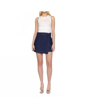 CHRISTY LYNN Maddie Denim Skort - Blue