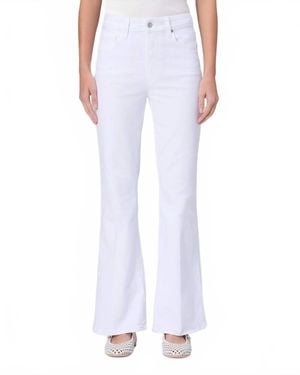 PAIGE Marlow Skimmer Flare Jean - White