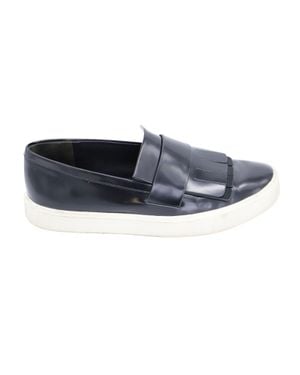 Vince Conventry Kiltie Fringe Slip-On Sneakers - Blue