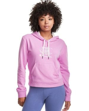 Champion Campus French Terry Hoodie Cotton Long Sleeve Gbo123 - Purple
