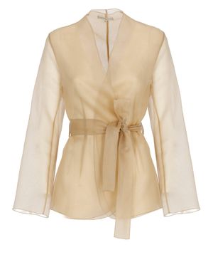 Antonelli Elia Silk Blazer - Natural