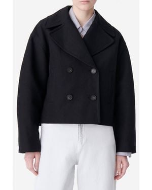 Vanessa Bruno Button Front Wool Coat - Black