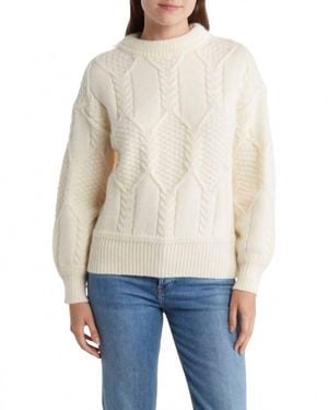 FRNCH Julia Sweater - White