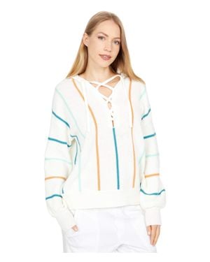Roxy Bay Of Rainbows Snow Top - White