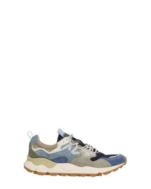 Flower Mountain Yamano 3 Suede Inserts Sneakers - Blue