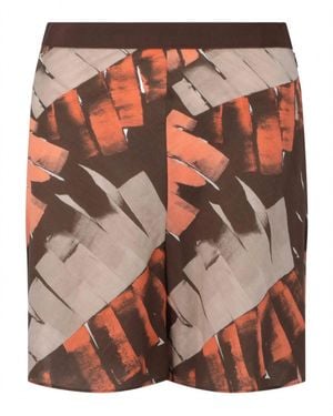 Ferragamo Palm Print Bermuda Shorts - Brown