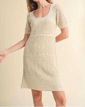 Wishlist Made With Love Crochet Dress - Natural