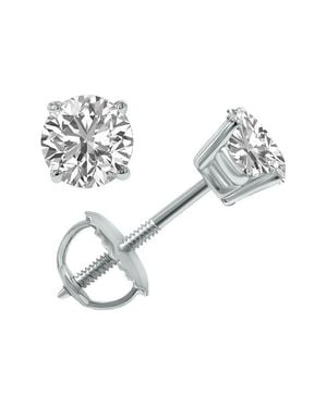 Lab Grown Diamonds 14K 1.00 Ct. Tw. Lab Grown Diamond Earrings - Metallic