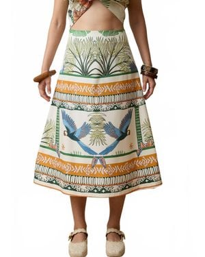 Aylaya Amazon Midi Skirt - Multicolor