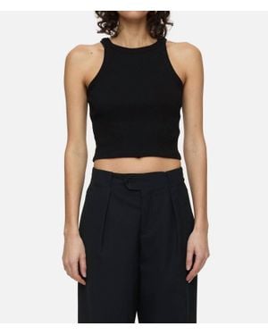 Closed Racer Top - Black