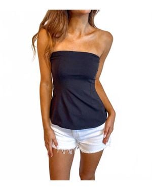 Olivaceous The One & Only Strapless Top - Blue