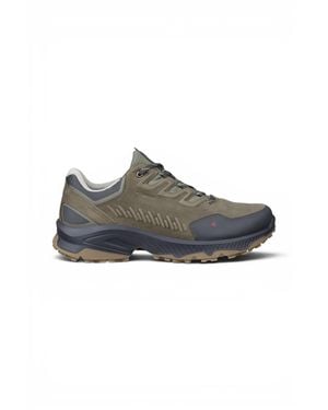 Ecco Leather Waterproof Hiking Sneaker Sneaker Shoes - Gray