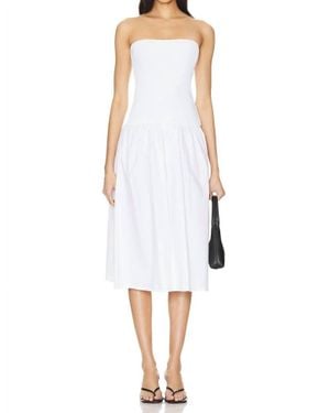 WeWoreWhat Ribbed Midi Dress - White