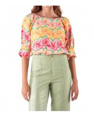 Emily Mccarthy Celeste Cropped Top - Green