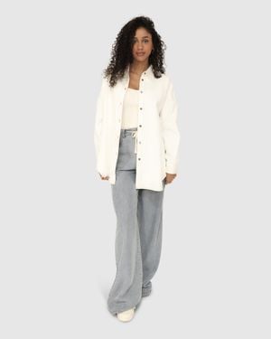 Belle & Bloom Into Him Oversized Denim Shirt - White