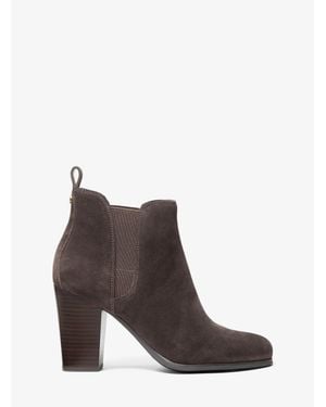 Michael Kors Outlet Evaline Suede Boot - Brown