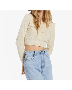 Billabong She Dances Crop Cardigan - Blue