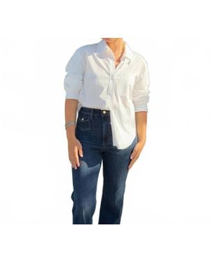 Drew Scottie Button Down Shirt - Blue
