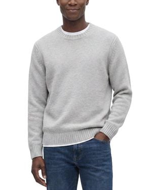 Vince Wool & Cashmere-Blend Crewneck Sweater - Gray
