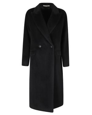 Tagliatore Double-Breasted Linden Coat - Black