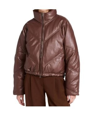 A.L.C. Morrison Puffer Coat Jacket - Brown