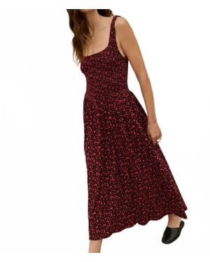 Nation Ltd Adeline Midi Dress - Red