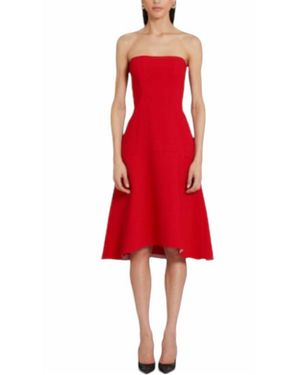 Amanda Uprichard Basia Dress - Red