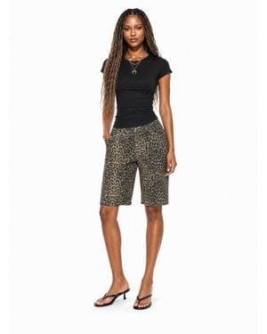 Forever 21 Denim Bermuda Shorts - Multicolor