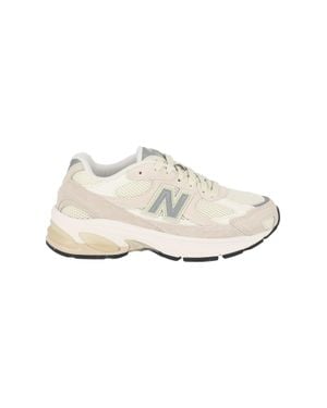 New Balance Timberwolf Suede Mesh Low-Top Sneakers - White