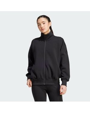adidas Soft Lux Loose Full-Zip - Black