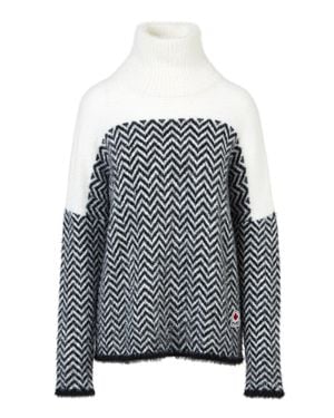 Pajar Jasper High Neck Chevron Sweater - Gray