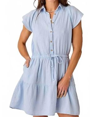Carve Designs Alex Gauze Dress - Blue