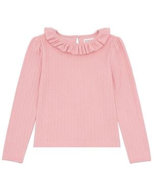 Minnow Pointelle Blouse - Pink