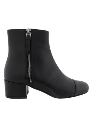 Bally Gracyn Leather Ankle Boots, Brand Size 36 Us - Black