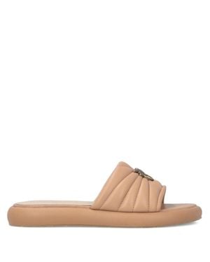 Pinko Blush Quilted Flat Sandals - Multicolor
