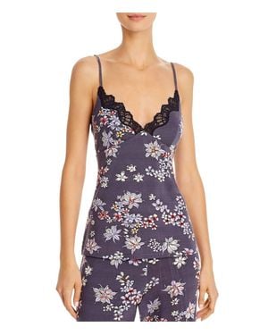 Natori Printed Primrose Camisole - Purple