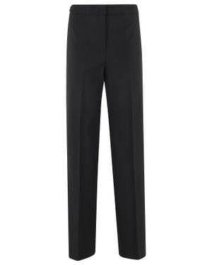 Semicouture Lolita Straight-Leg Wool-Blend Formal Pants - Black