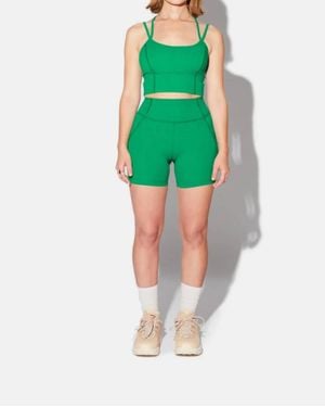 Halfdays Hattie Pull-On Bike Short - Green