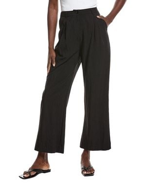 Gracia Straight Fit Casual Pant - Black