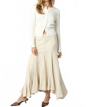 Olivaceous Ava Maxi Skirt - Natural