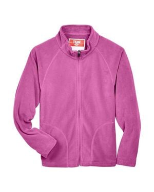 Team 365 Youth Campus Microfleece Jacket - Pink