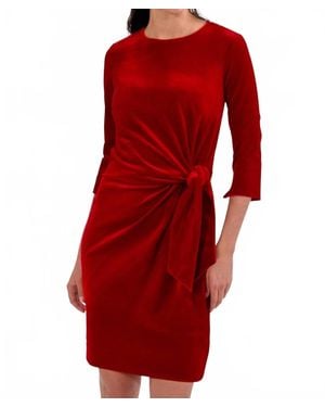 Gretchen Scott Cinch & Tie Dress - Red