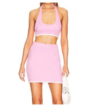 Matthew Bruch Rib Skirt - Pink