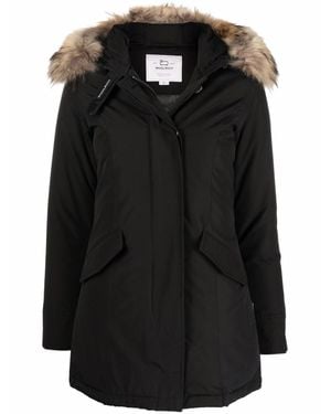 Woolrich Arctic Raccoon Down Parka - Black