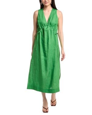 Nation Ltd Haydee Linen Midi Dress - Green