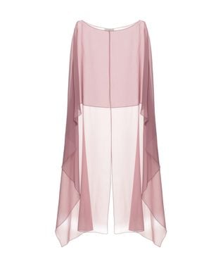 Antonelli Sheer Silk Stole With Rear Vent - Pink